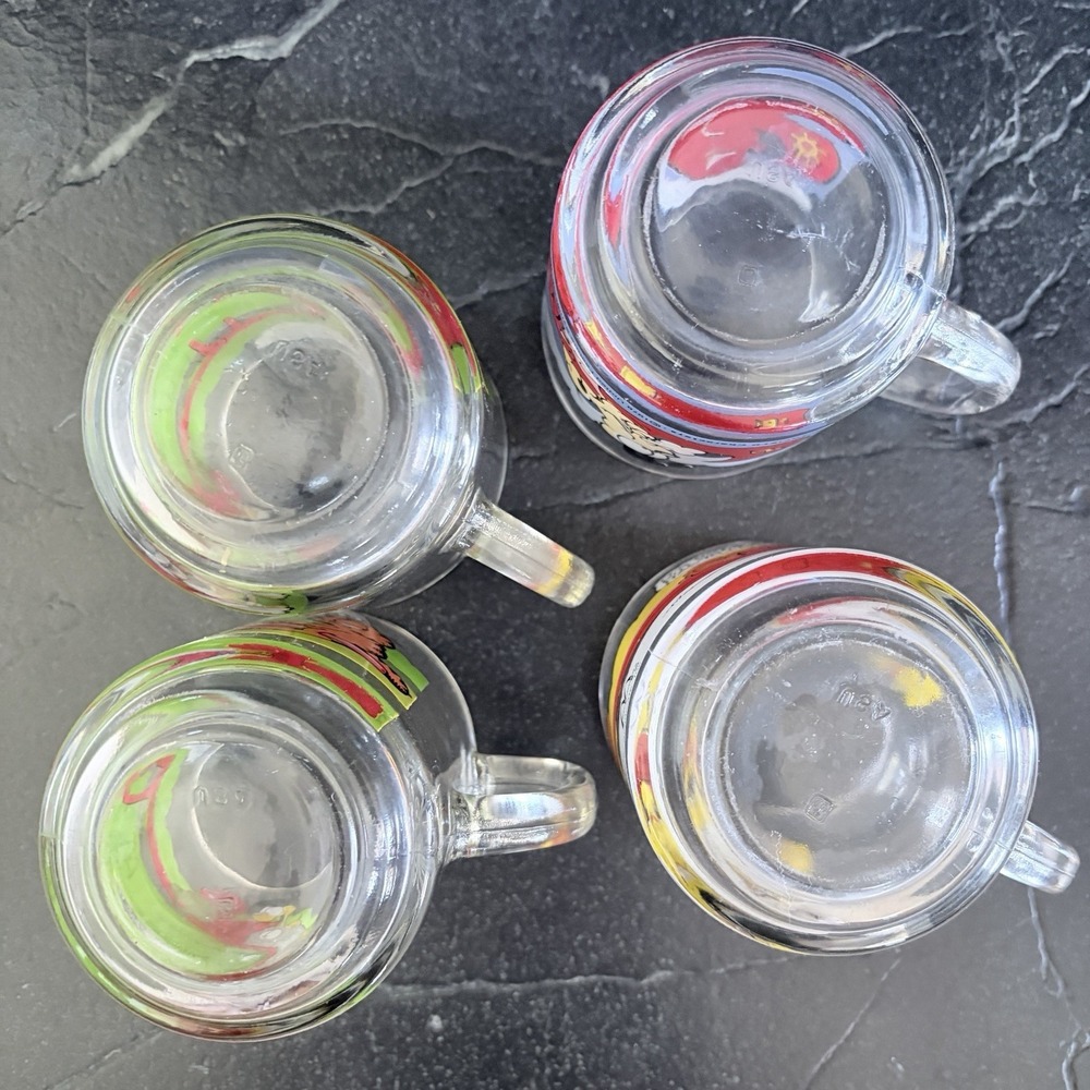 4 Vintage‎ McDonalds Garfield Glass Mugs Cups Jim Davis 1978 1980 Anchor Hocking - Picture 7 of 8